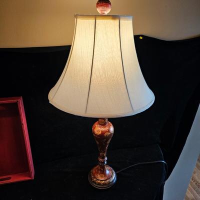 Tabletop Decor: Floral Lamp, Glazed Vase, & More (DR-JS)