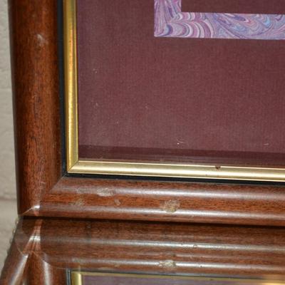 Local P. Buckley Moss Framed & Matted Black + White Museum Signed Print '89