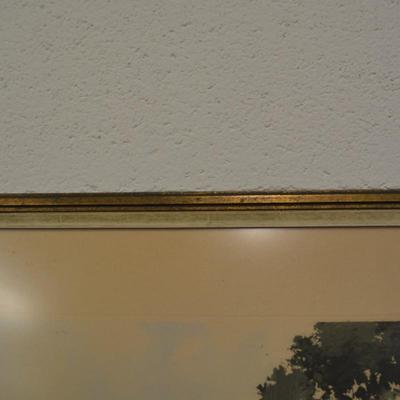 Roger Hebbelinck (1912-1987) Vintage Framed Artwork 346/350