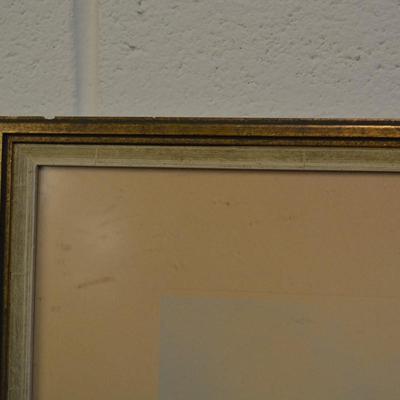 Roger Hebbelinck (1912-1987) Vintage Framed Artwork 346/350