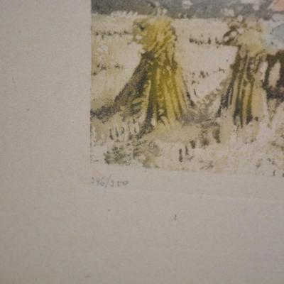Roger Hebbelinck (1912-1987) Vintage Framed Artwork 346/350