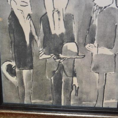 Unique & Rare Framed Artist Print by Robert E. Kuhn (Sculpture & Painter)