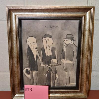 Unique & Rare Framed Artist Print by Robert E. Kuhn (Sculpture & Painter)