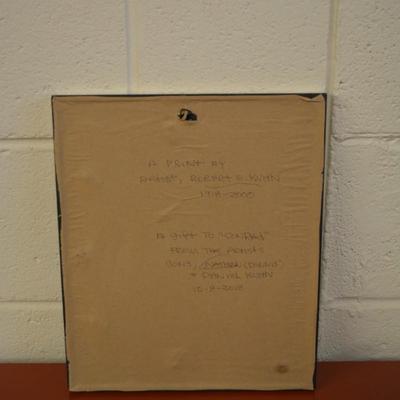 Unique & Rare Framed Artist Print by Robert E. Kuhn (Sculpture & Painter)
