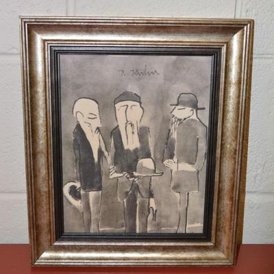 Unique & Rare Framed Artist Print by Robert E. Kuhn (Sculpture & Painter)
