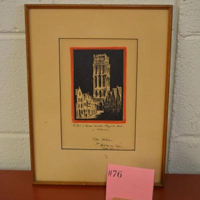 Framed & Matted "The Praise of Folly" by Henrick Willem Van Loon (1882-1944)