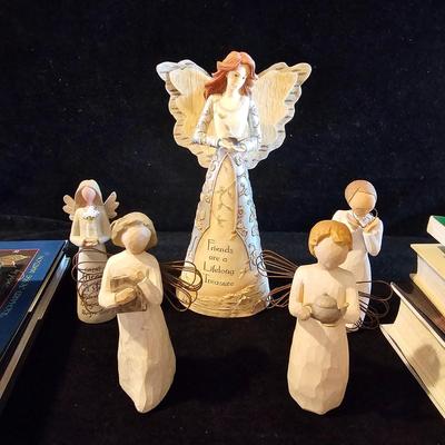 Autographed Books by Billy & Ruth Graham, Bob Terrell + Willow Tree Figurines (LR-JS)