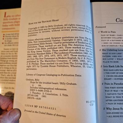 Autographed Books by Billy & Ruth Graham, Bob Terrell + Willow Tree Figurines (LR-JS)