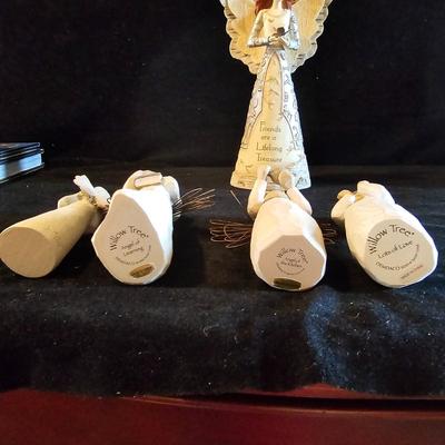 Autographed Books by Billy & Ruth Graham, Bob Terrell + Willow Tree Figurines (LR-JS)