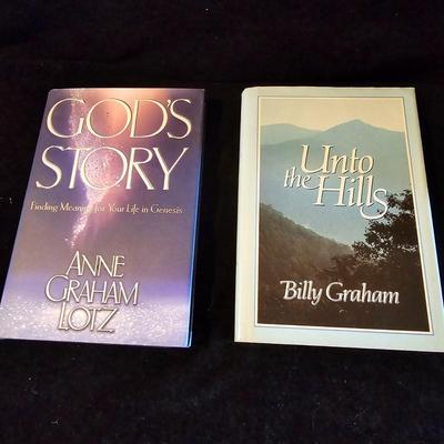 Autographed Books by Billy & Ruth Graham, Bob Terrell + Willow Tree Figurines (LR-JS)