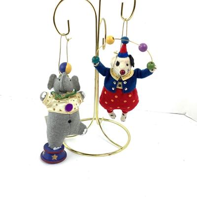 182 Heart Felts Seasons of Cannon Falls Ornaments Circus Dog Elephant