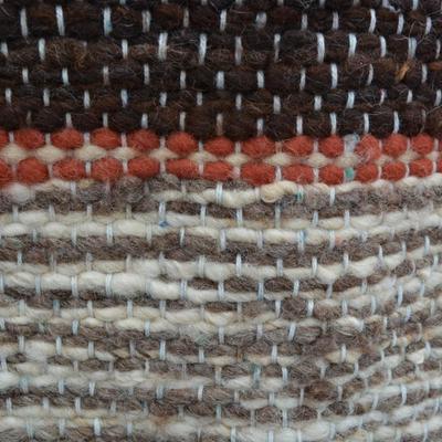 Thick Hand Woven Wool Blanket 1982 Measures 80"x94"