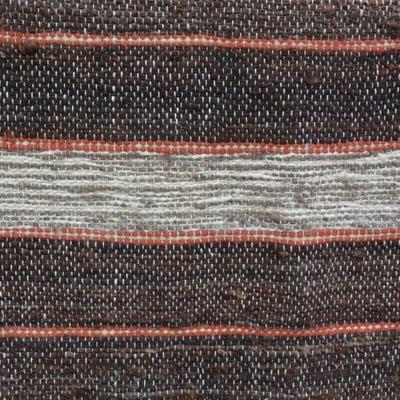 Thick Hand Woven Wool Blanket 1982 Measures 80"x94"