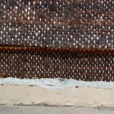 Thick Hand Woven Wool Blanket 1982 Measures 80"x94"