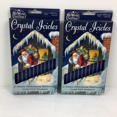 199 Old World Christmas Lot Crystal Icicles Blue Crab