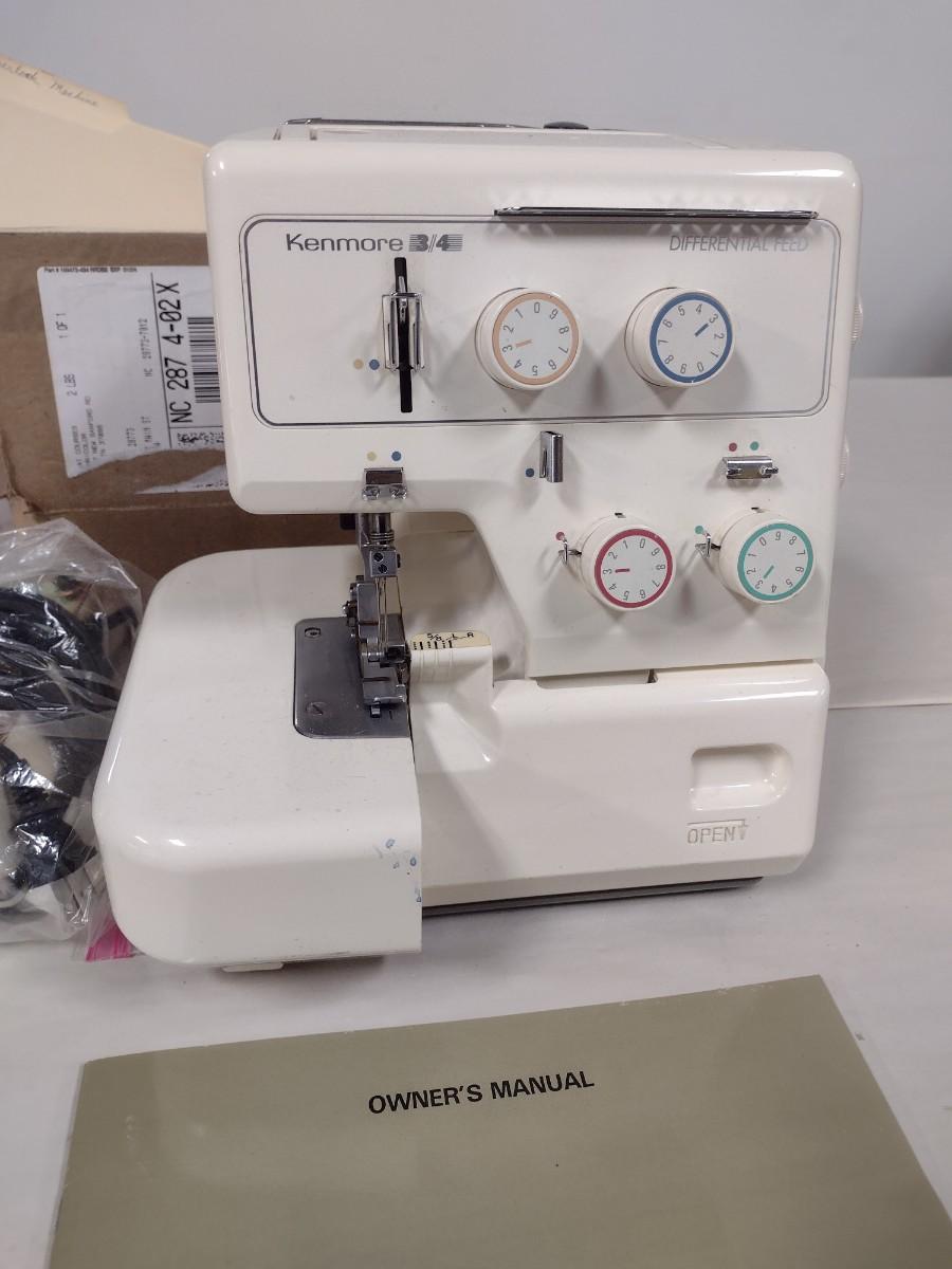 Sears Kenmore Overlock 3/4D Model 16641 Serger Sewing Machine