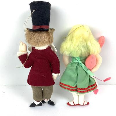 205 Vintage Gladys Boalt Alice & Mad Hatter Ornaments 1980