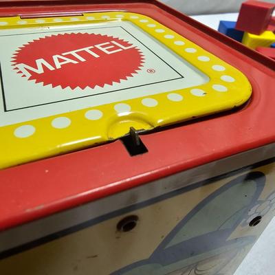 Vintage Children's Blocks & Mother Goose Jack-in-the-Box (BO-JS)