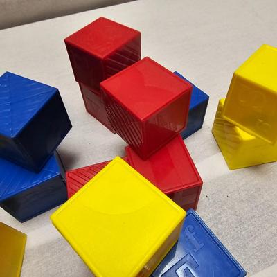 Vintage Children's Blocks & Mother Goose Jack-in-the-Box (BO-JS)