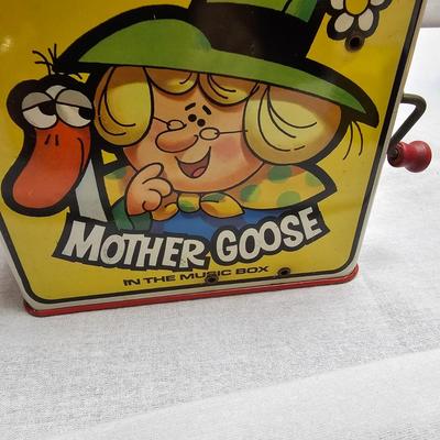 Vintage Children's Blocks & Mother Goose Jack-in-the-Box (BO-JS)