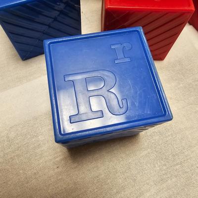 Vintage Children's Blocks & Mother Goose Jack-in-the-Box (BO-JS)