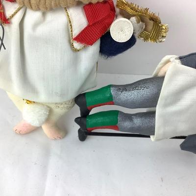 213 Vintage Alice in Wonderland Gladys Boalt Ornaments Knight & Rabbit