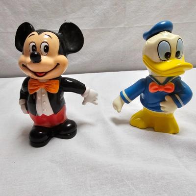 Vintage Disney Coin Banks + Two Mini Toy Pianos (BO-JS)