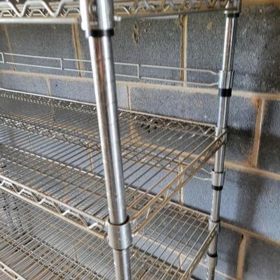 Trio of Metal Shelving Units (BG-DW)