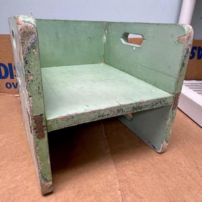 Vintage Toddler Small Child Wood Booster Seat