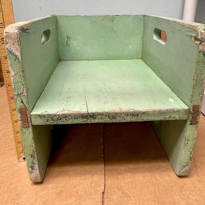 Vintage Toddler Small Child Wood Booster Seat