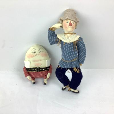 216 Vintage Storybook Characters Gladys Boalt Humpty Dumpty Scarecrow