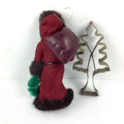 220 Gladys Boalt Vintage Early Santa Ornament & Cookie Cutter