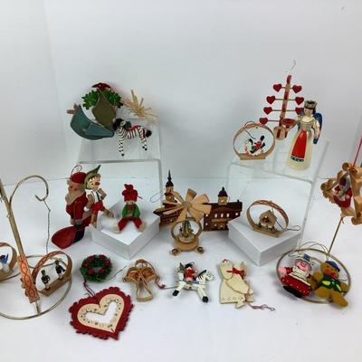 222 Vintage Wooden Dutch & German Ornaments