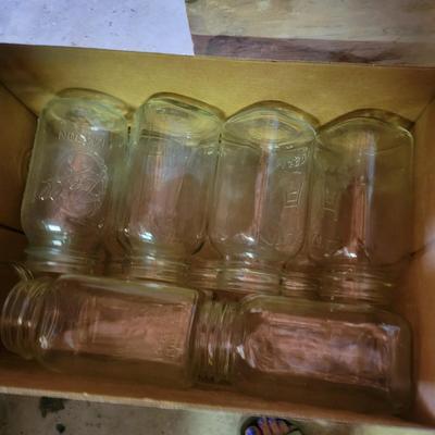 Ball and Atlas Quart Canning Jars and Bands (BG-DW)