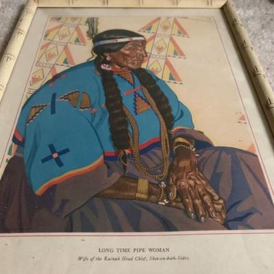 Native American Men Art Pieces x4