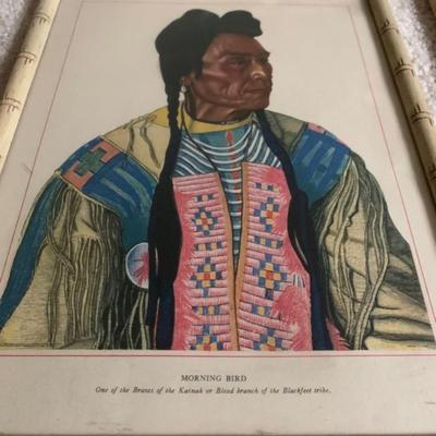 Native American Men Art Pieces x4