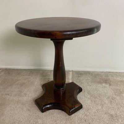 Round Wood Side Table