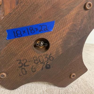 Round Wood Side Table