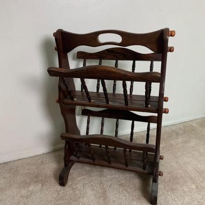 Wood Magazine Rack