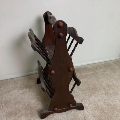 Wood Magazine Rack