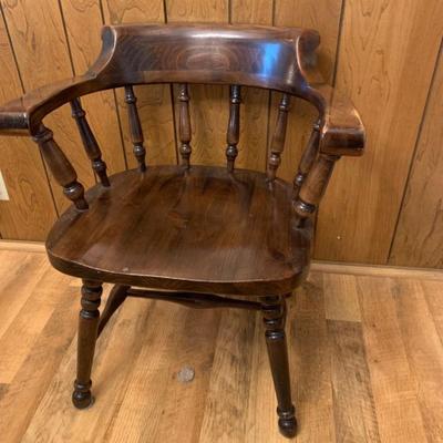 Solid Wood Kling Colonial Chairs x3