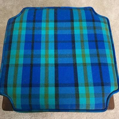 Plaid Ottoman