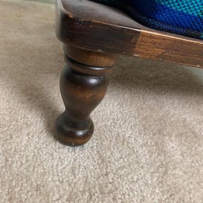 Plaid Ottoman