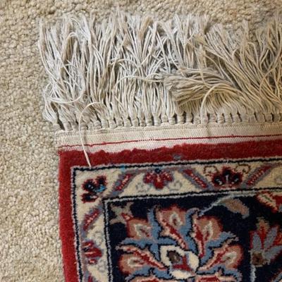 Navy & Red Rug