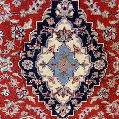 Navy & Red Rug