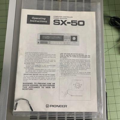 Pioneer Stereo Receiver SX-50 with Antenna