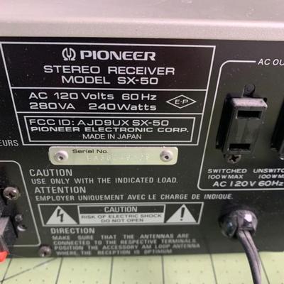 Pioneer Stereo Receiver SX-50 with Antenna