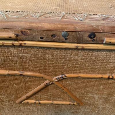 Wood and Wicker Chest