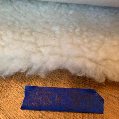 White Wool Area Rug - 1