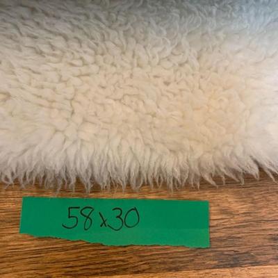 White Wool Area Rug - 2